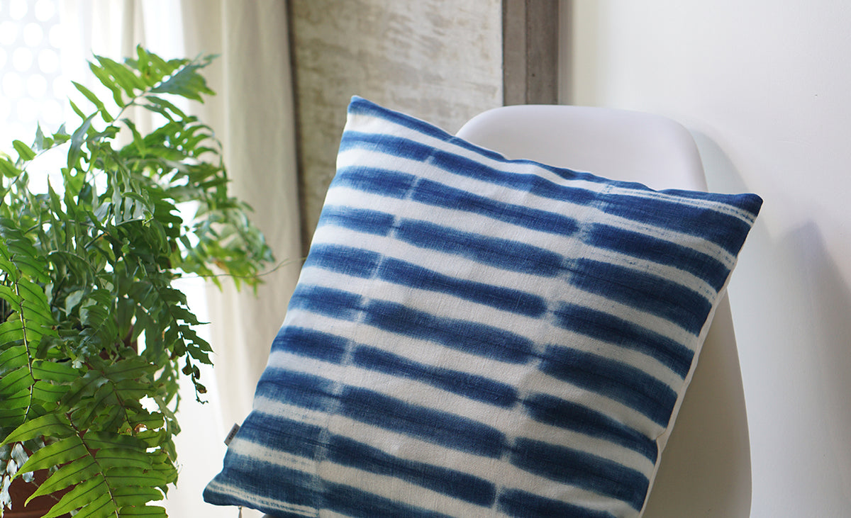 Indigo Shibori Pillow