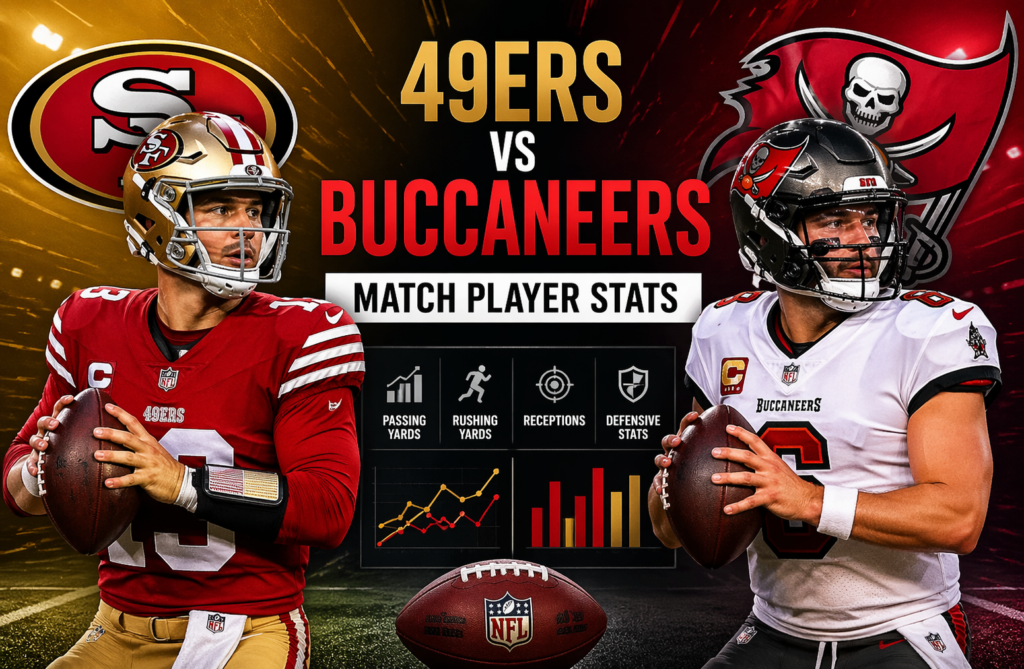 49ers vs Tampa Bay Buccaneers Match Player Stats