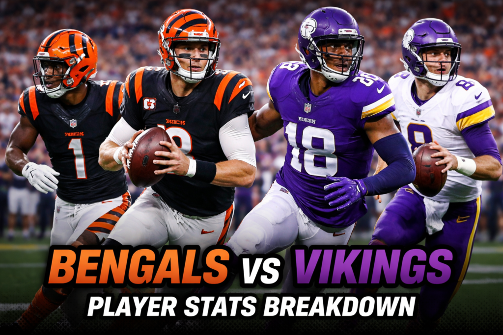 Bengals vs Vikings Player Stats Breakdown 2026