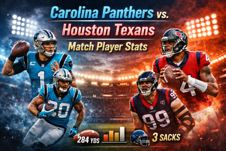 Carolina Panthers vs. Houston Texans Match Player Stats