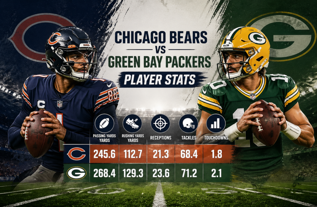 Chicago Bears vs Green Bay Packers Player Stats