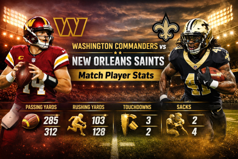 Cleveland Browns vs New Orleans Saints Match Player Stats