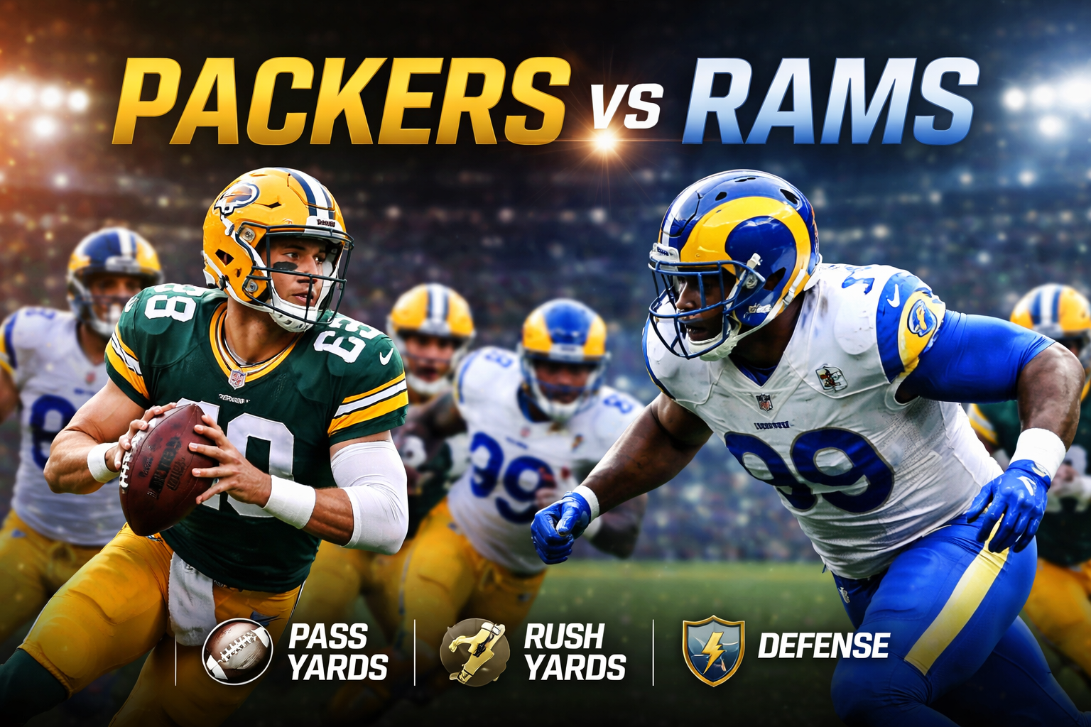 Green Bay Packers vs Los Angeles Rams Match Player Stats
