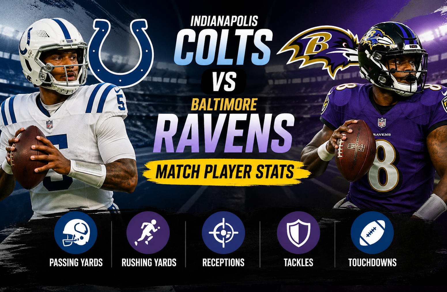 Indianapolis Colts vs Baltimore Ravens Match Player Stats