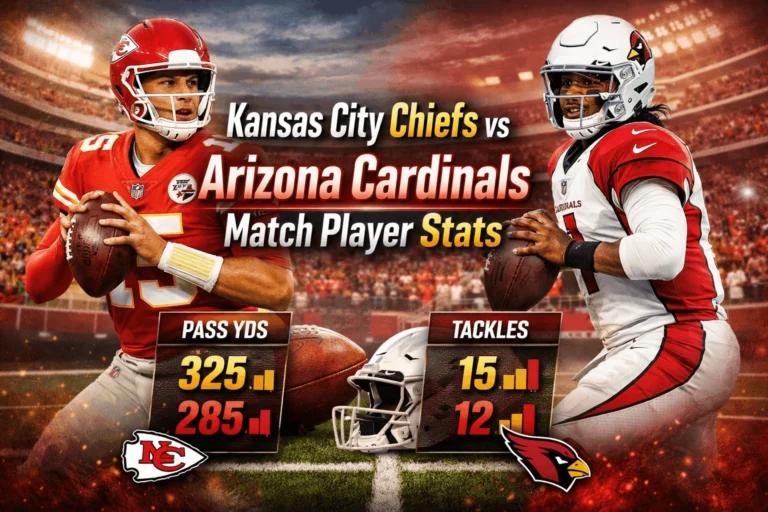 Kansas City Chiefs vs Arizona Cardinals Match Player Stats