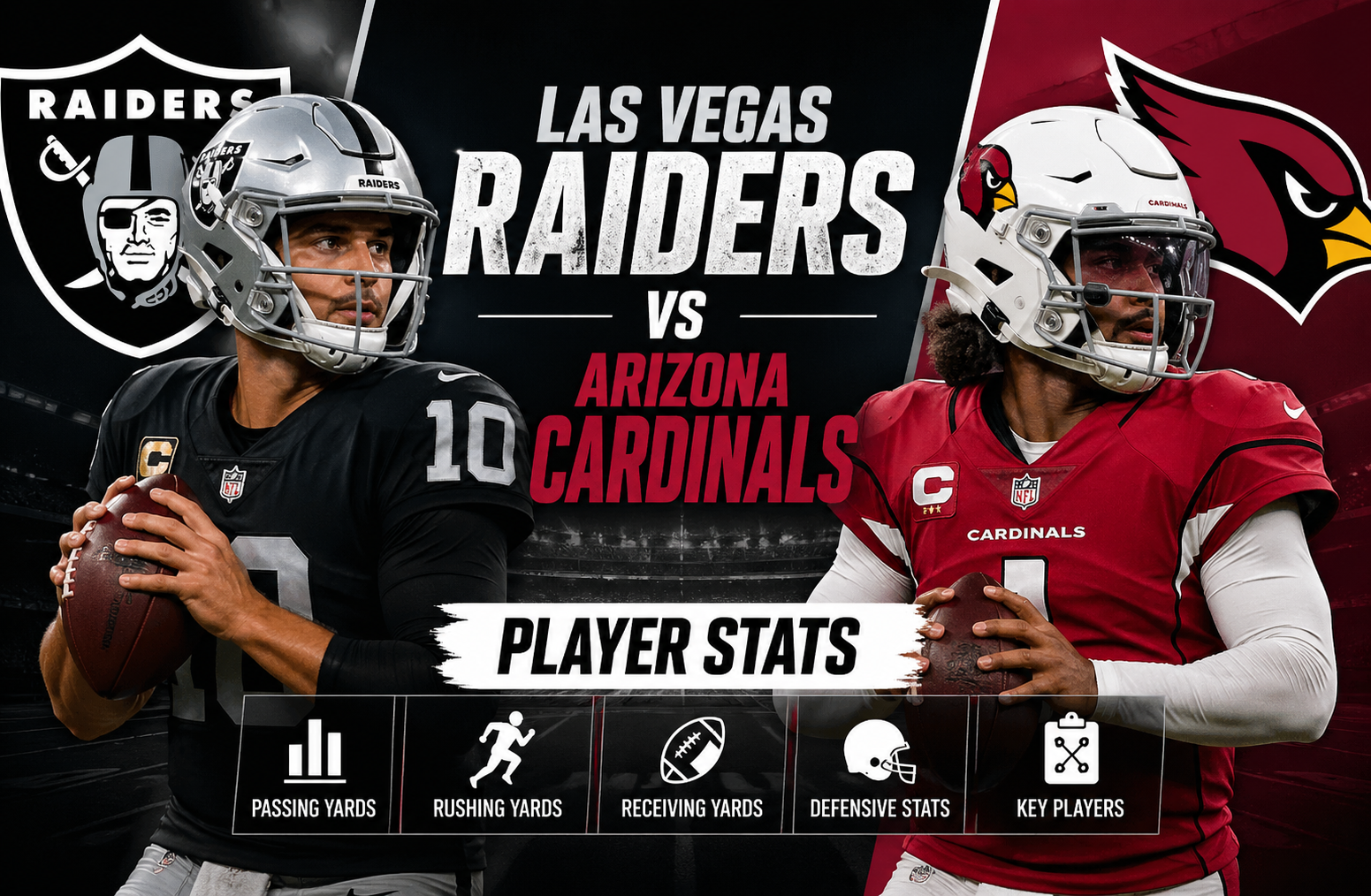 Las Vegas Raiders vs Arizona Cardinals Stats