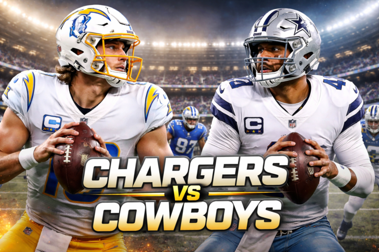 Los Angeles Chargers vs Dallas Cowboys Match Player Stats