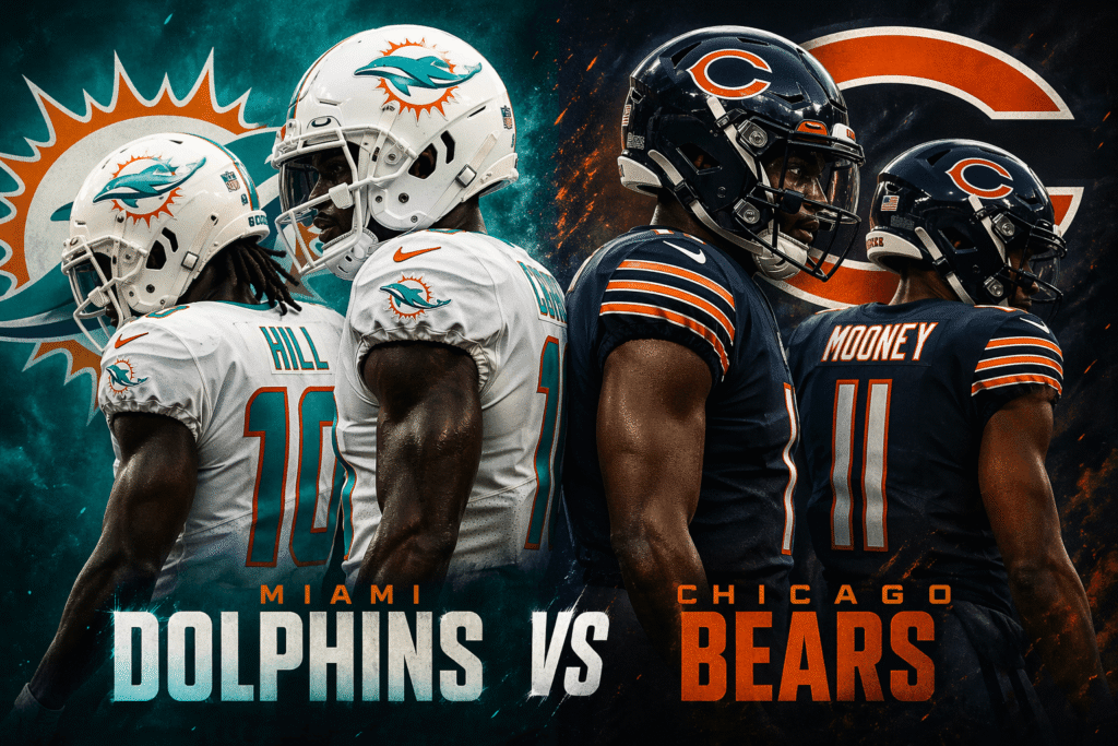 Miami Dolphins vs Chicago Bears Match Player Stats
