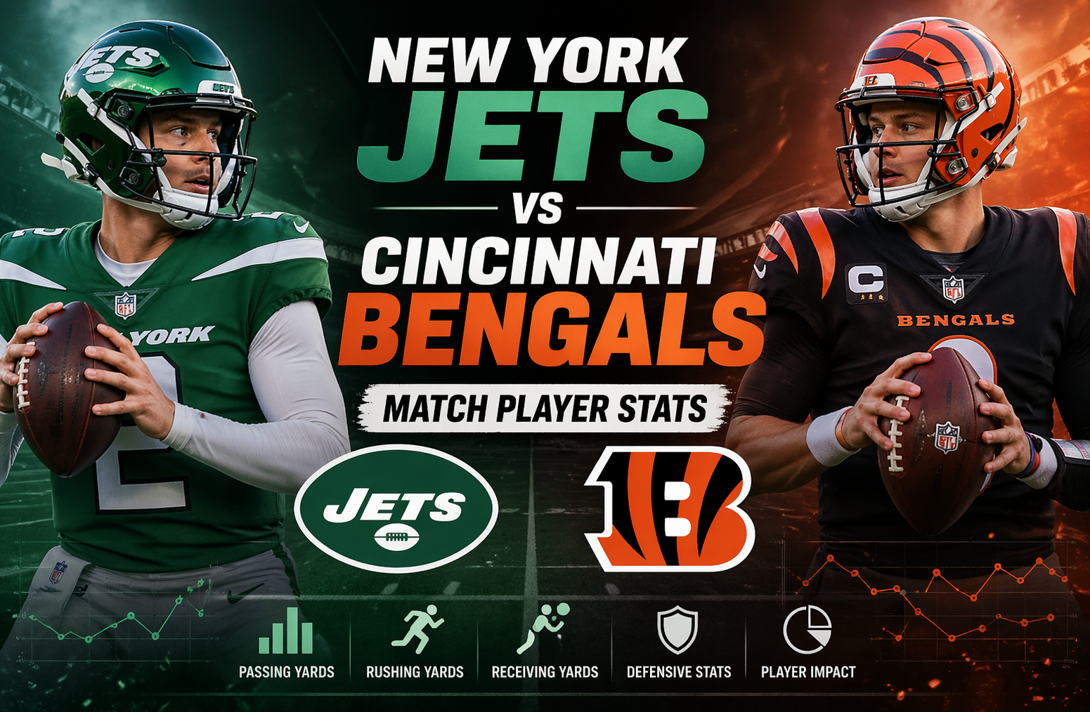 New York Jets vs Bengals Match Player Stats Breakdown