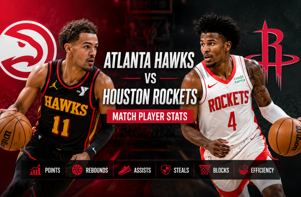 Atlanta Hawks vs Houston Rockets Match Player Stats
