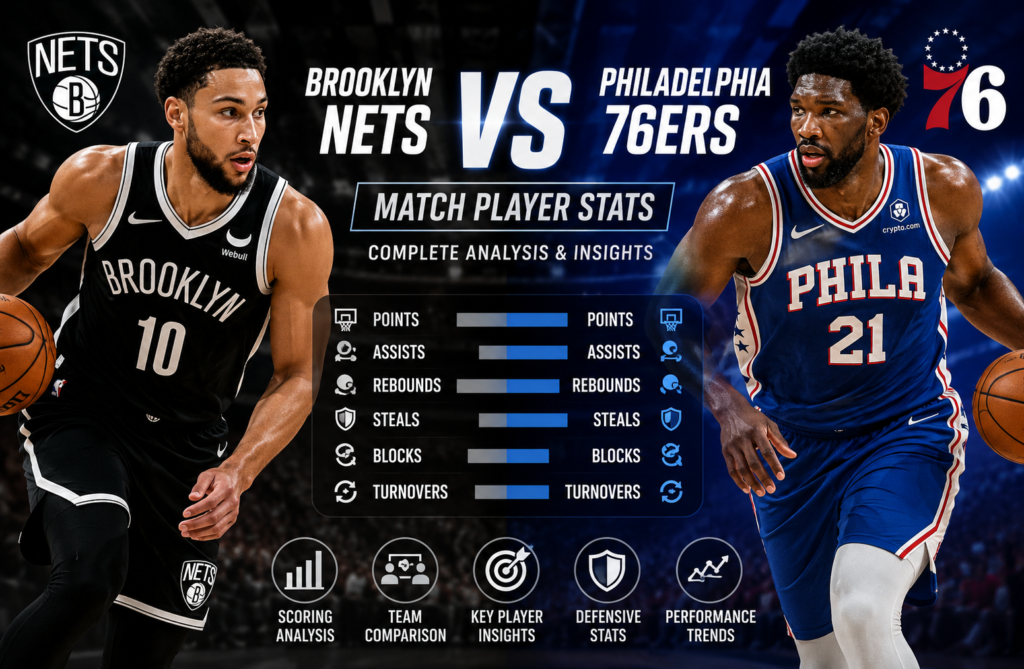 Brooklyn Nets VS 76ers Match Player Stats Guide