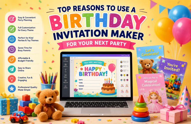 Top Reasons to Use a Birthday Invitation Maker for Your Next Party
