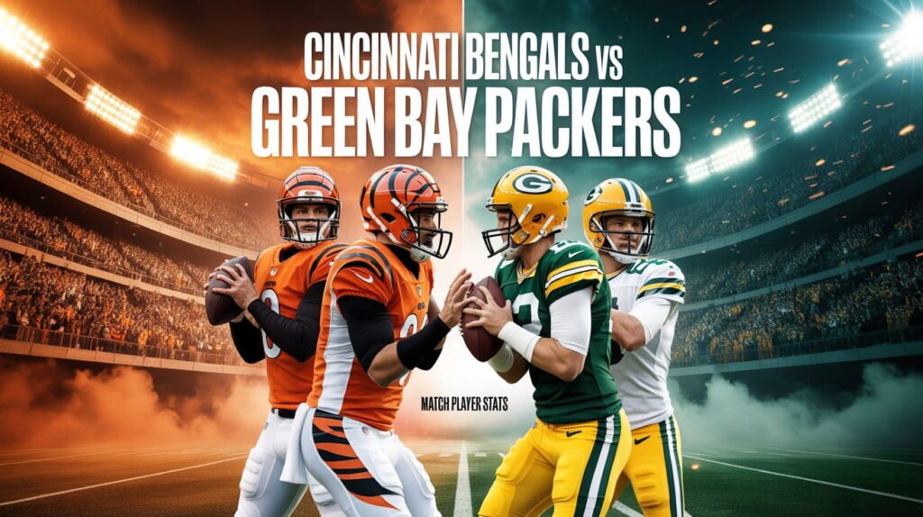 Cincinnati Bengals vs Green Bay Packers Match Player Stats