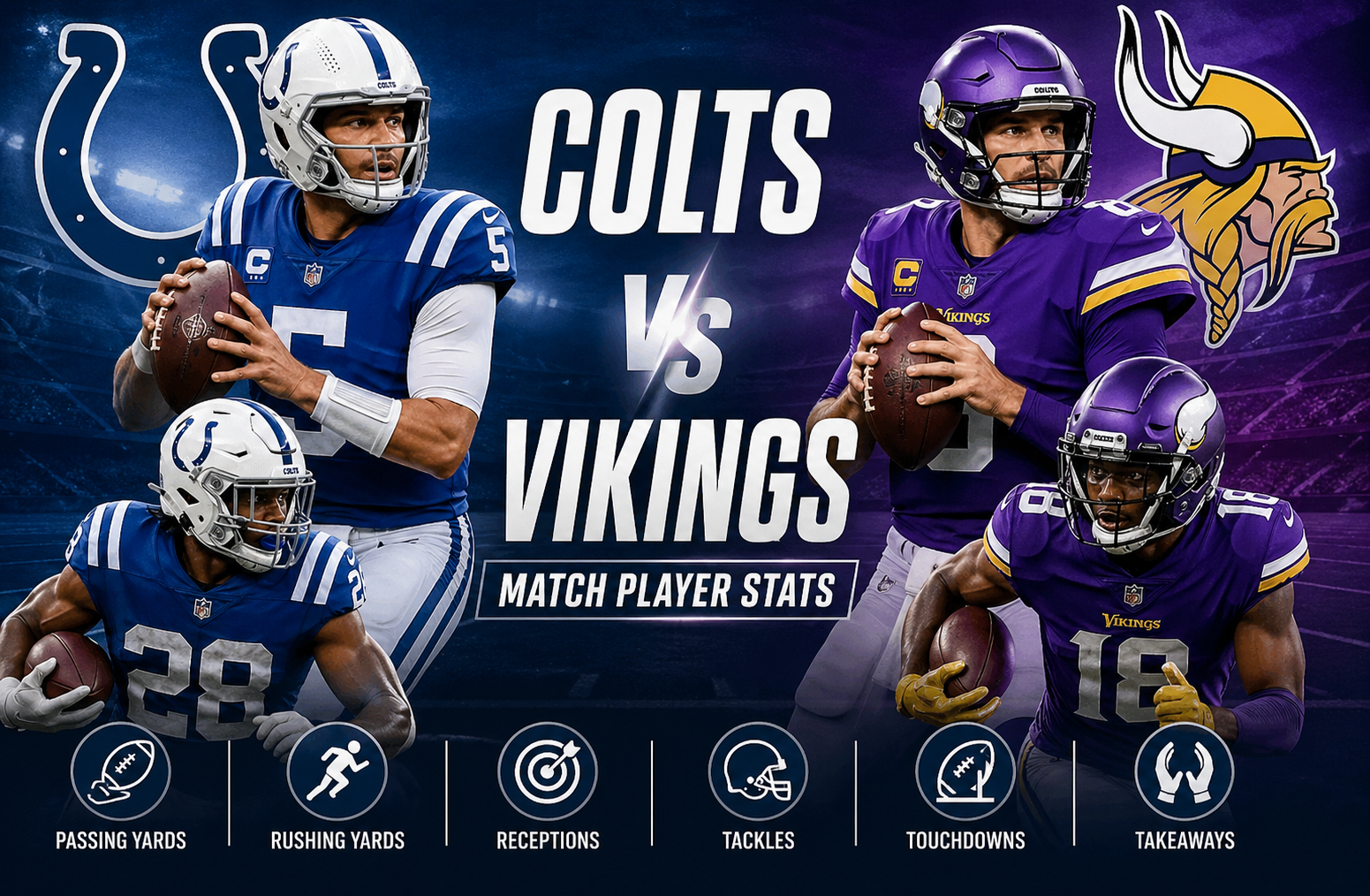 Colts vs Minnesota Vikings Match Player Stats Breakdown
