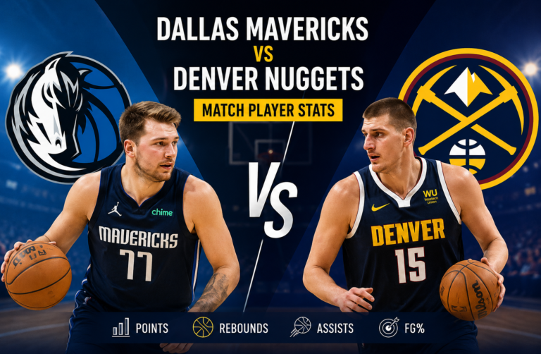 Dallas Mavericks vs Denver Nuggets Match Player Stats
