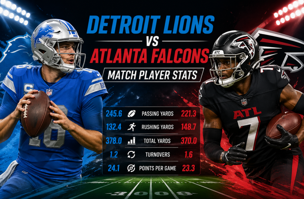Detroit Lions vs Atlanta Falcons Match Player Stats