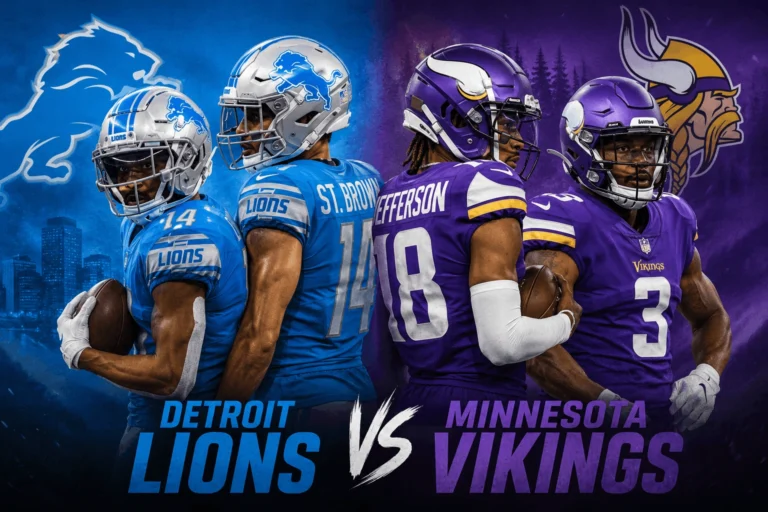 Detroit Lions vs Minnesota Vikings Match Player Stats