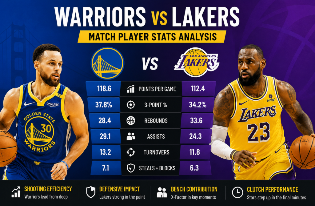 Golden State Warriors vs Lakers Stats Analysis