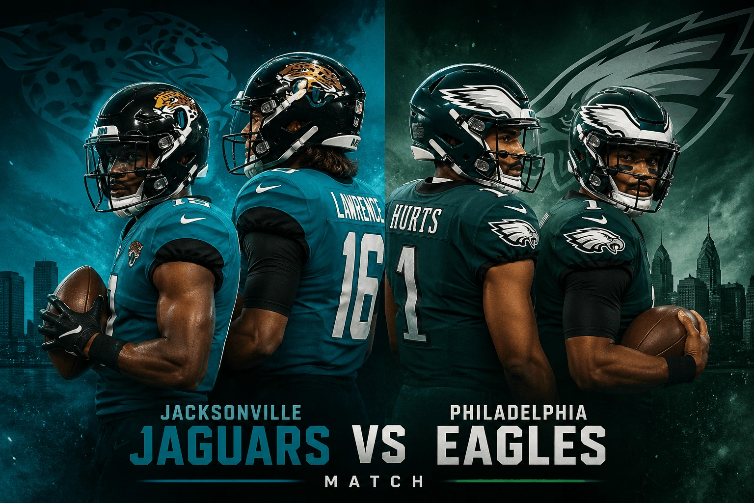 Jacksonville Jaguars vs Philadelphia Eagles Match Player Stats