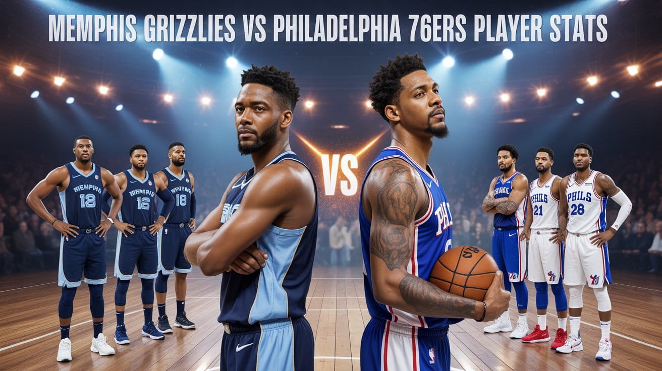 Memphis Grizzlies vs Philadelphia 76ers Player Stats