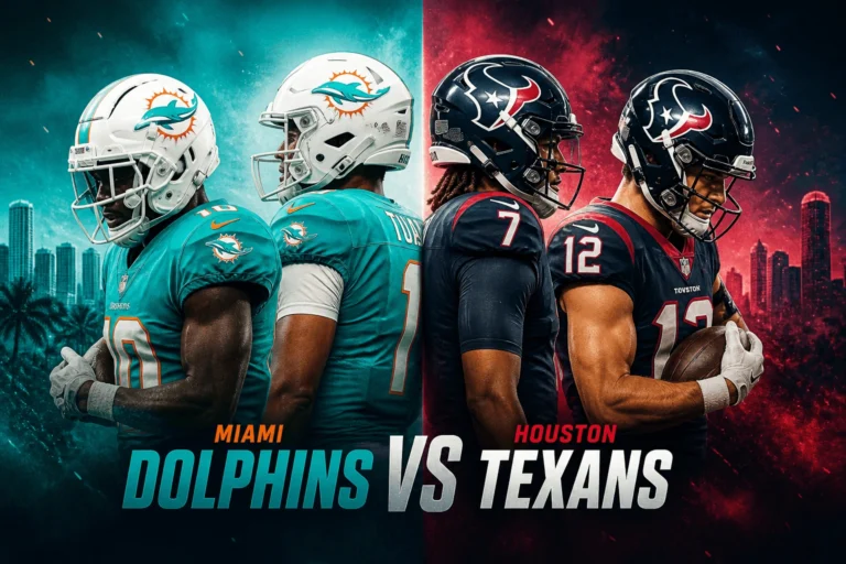 Miami Dolphins vs Texans Match Player Stats