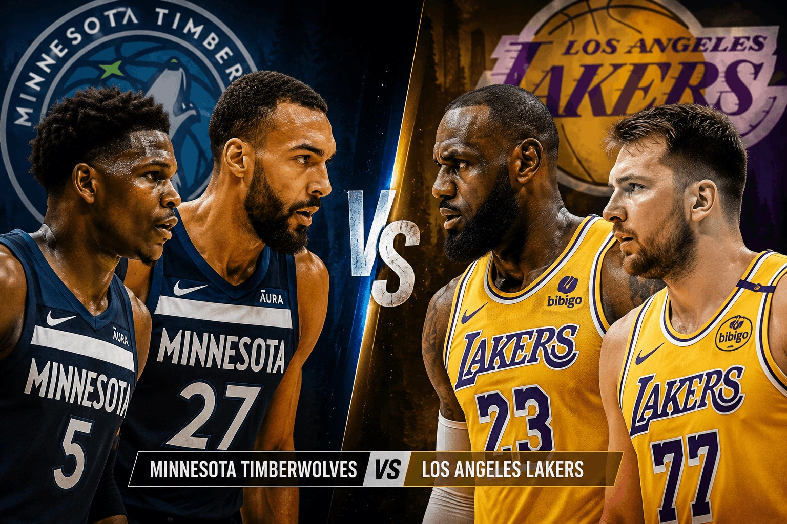 Minnesota Timberwolves vs Los Angeles Lakers Match Player Stats