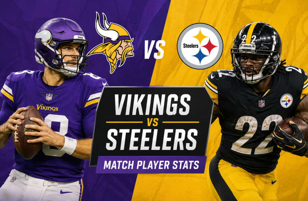 Minnesota Vikings vs Pittsburgh Steelers Match Player Stats