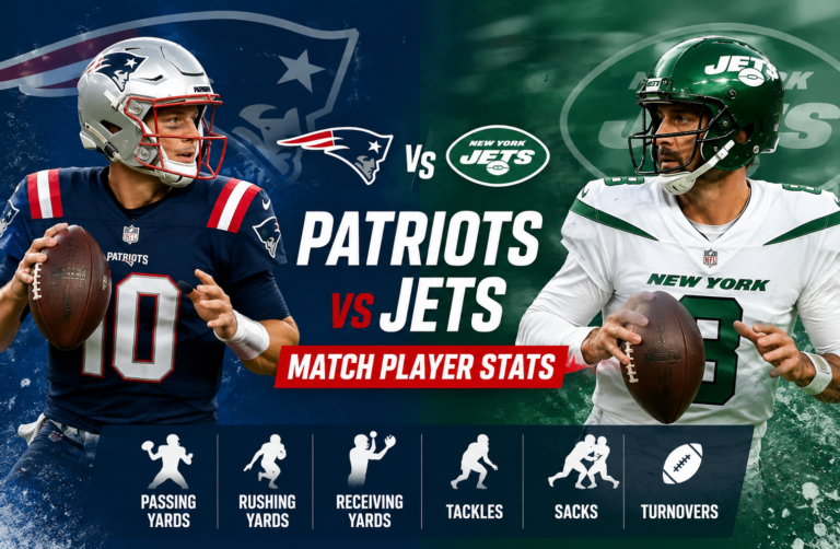 New England Patriots vs New York Jets Match Player Stats