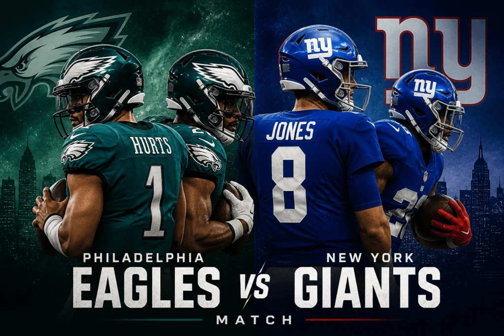 Philadelphia Eagles vs New York Giants Match Player Stats