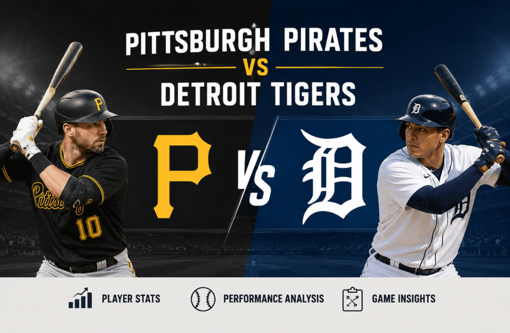 Pittsburgh Pirates vs Detroit Tigers Match Player Stats