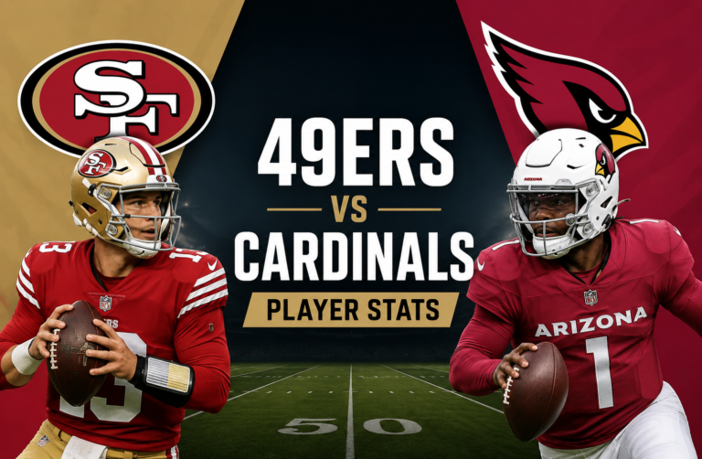 San Francisco 49ers vs Arizona Cardinals Match Player Stats