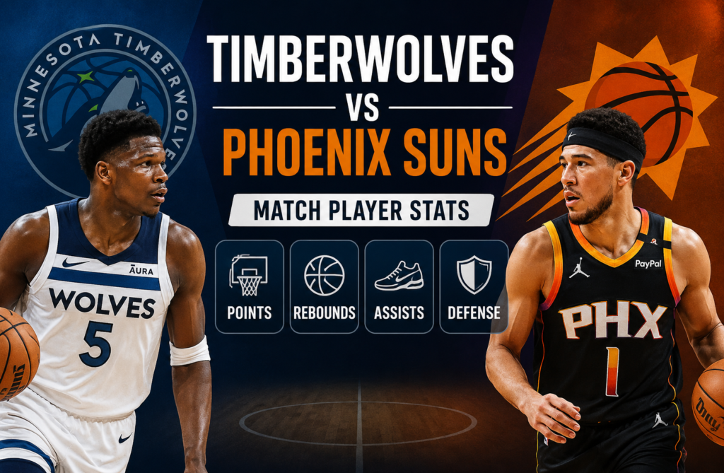 Timberwolves vs Phoenix Suns Match Player Stats