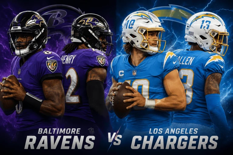 Baltimore Ravens vs Los Angeles Chargers Match Player Stats