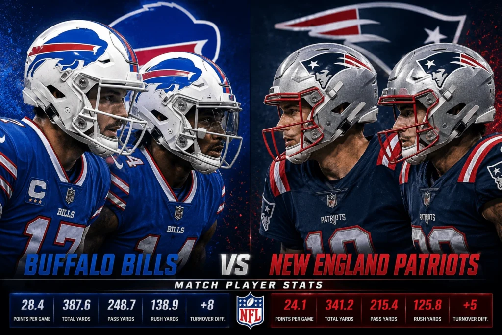 Buffalo Bills vs New England Patriots Match Player Stats