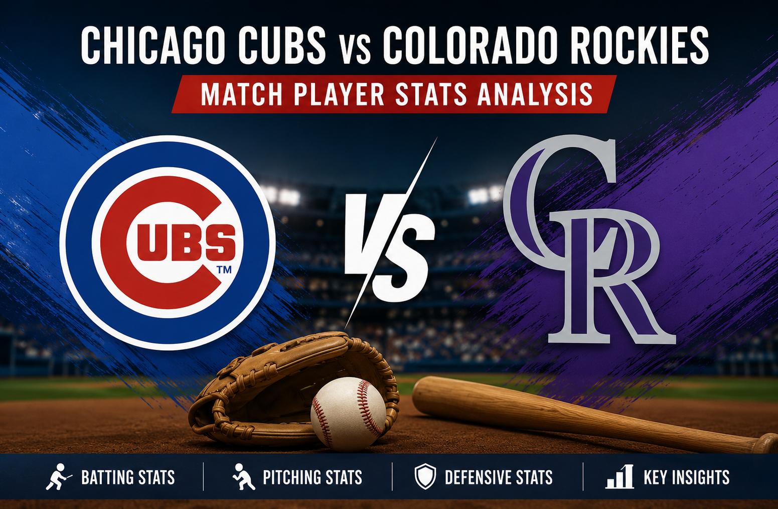 Chicago Cubs vs Colorado Rockies Match Player Stats Analysis