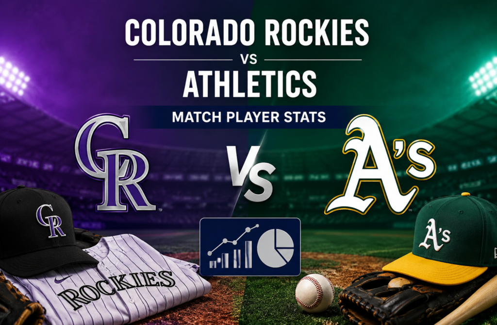 Colorado Rockies vs Athletics Match Player Stats
