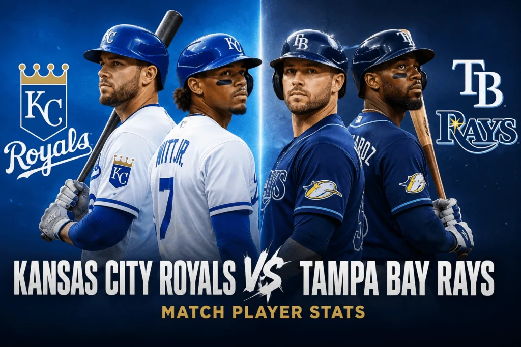 Kansas City Royals vs Tampa Bay Rays Match Player Stats