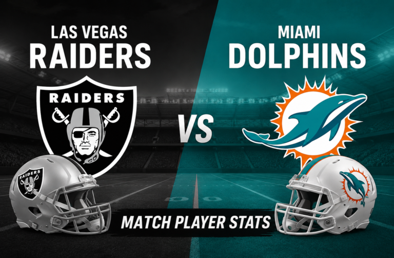 Las Vegas Raiders vs Miami Dolphins Match Player Stats