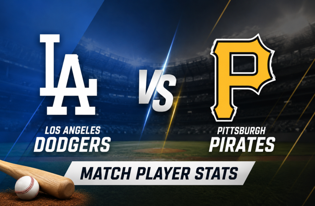 Los Angeles Dodgers vs Pittsburgh Pirates Match Player Stats