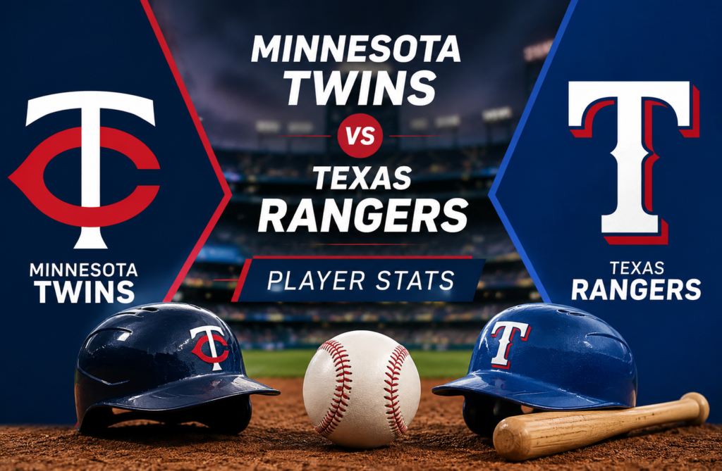Minnesota Twins vs Texas Rangers Match Player Stats