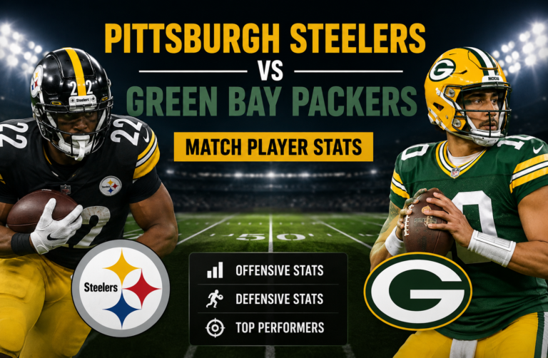Pittsburgh Steelers Vs Green Bay Packers Match Player Stats