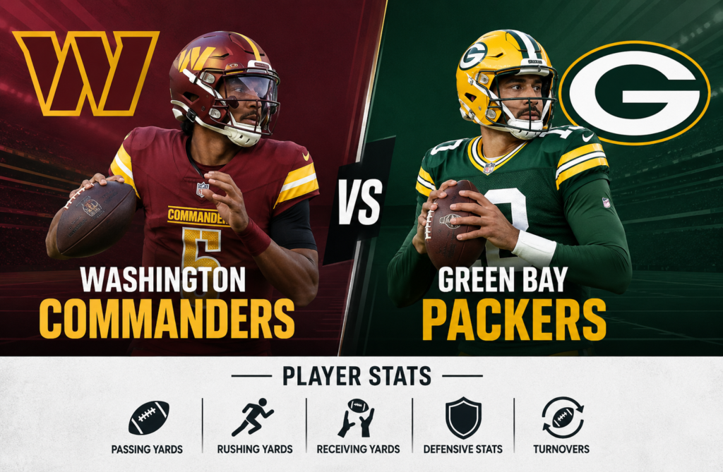 Washington Commanders vs Green Bay Packers Match Player Stats