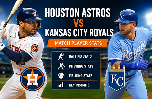 Houston Astros vs Kansas City Royals Match Player Stats
